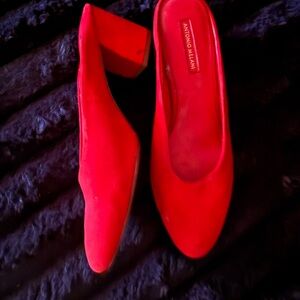 Antonio Melani Bold Red Mules